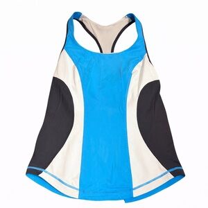 Lululemon Athletica Blue and Black Tank Top